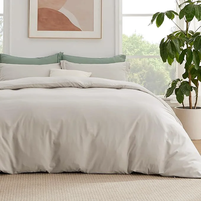 Verified Bedsure Duvet Cover with Fitted Sheet Full – Deep Pocket Hotel Luxury Soft Double Brushed Bedding Set with Zipper Closure Includes 1 Duvet Cover 1 Fitted Sheet 2 Pillow Shams NO Comforter Linen Professional
