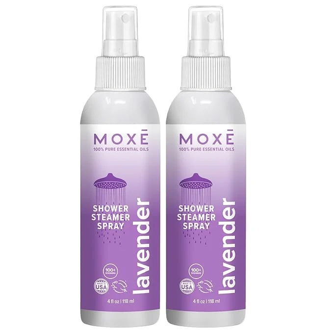 Organic MOXE Lavender Oil Shower Mist Spa Steam Spray Natural Selected