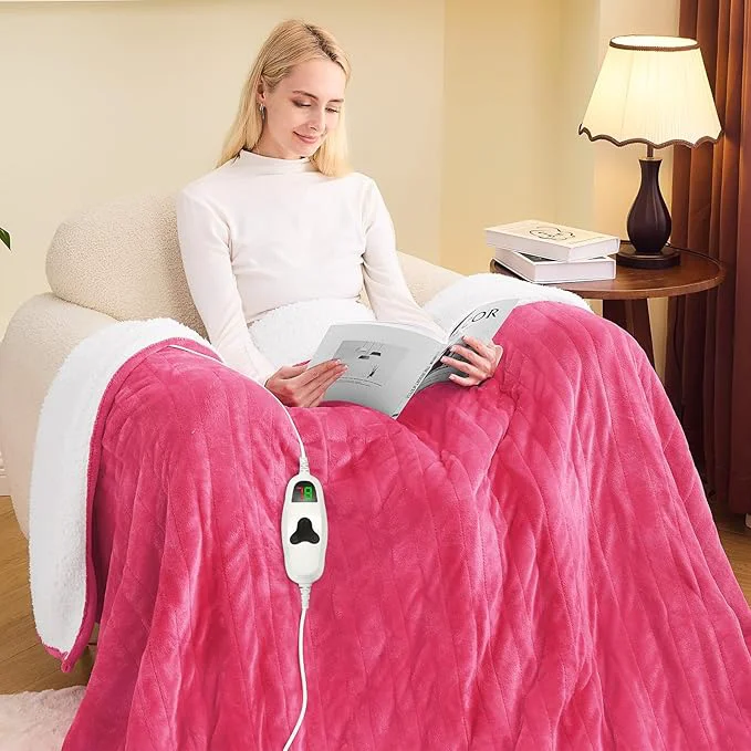 Outstanding greenoak Heated Blanket Electric Full 72 quot X84 quot Heating Blanket with 10 Heat Levels 1 2 4 6 8 Hours Auto-Off Fleece Soft Christmas Blanket Birthday Gifts for Teen Girls Mom Coral Pink Artisan