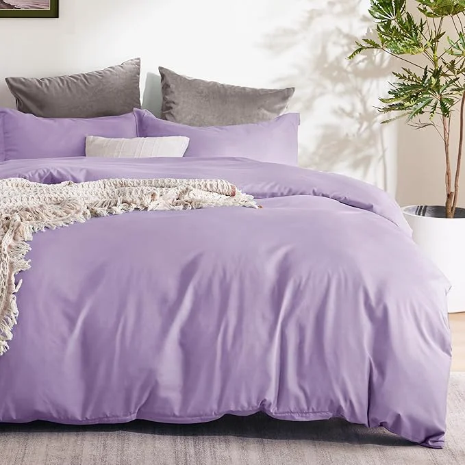 Functional Bedsure Duvet Cover Full Size – Soft Double Brushed Bedding Set for Kids amp Adults Zipper Closure 3 Pieces Includes 1 Duvet Cover 80 quot x90 quot amp 2 Pillow Shams NO Comforter Orchid Bloom Official