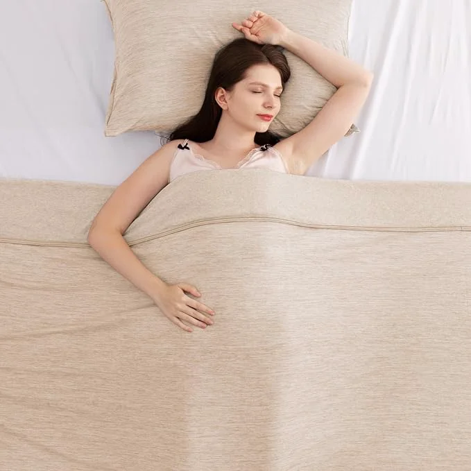 Proven Elegear Cooling Blanket Twin Absorbs Heat to Keep Body Cool for Night Sweats Arc-Chill 3.0 Cool Fiber Q-Max gt 0.5 for Hot Sleepers Lightweight Summer Cold Blankets for Sleeping Beige Top-Quality