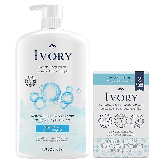 Fashionable Ivory Body Wash Gentle Bath Bar Soap Bundle Designed Next-Generation