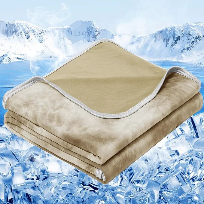 Fine Crafted inhand Cooling Blanket Full Size 80 quot x90 quot Cooling Blankets for Hot Sleepers Absorbs Heat to Keep Adults Cool for Summer Nights Sweats Thin Cold Lightweight Blanket for Couch Bed All Season Use Clean