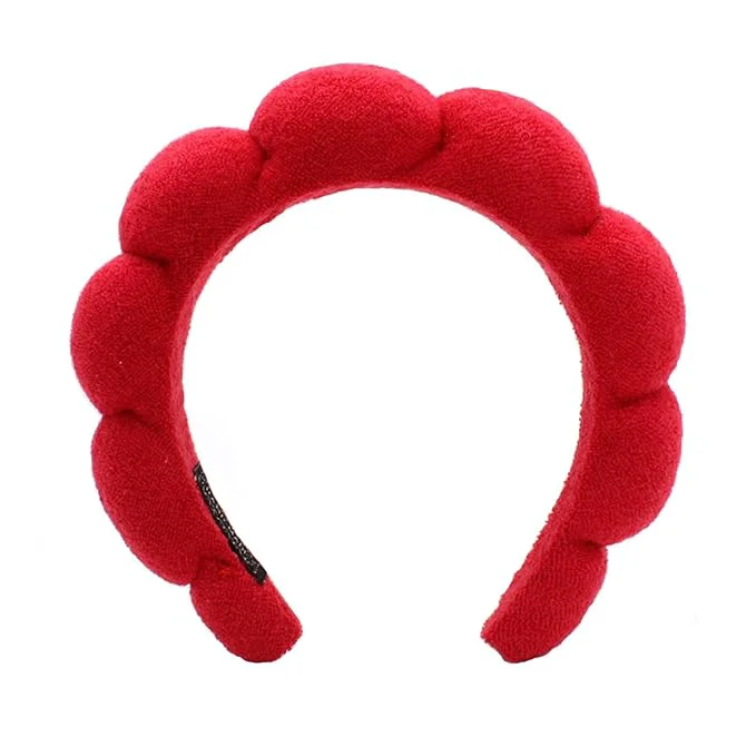 Official Spa Headbands for Washing Face Makeup Skin Care Headband Women Bubble Facial Innovative