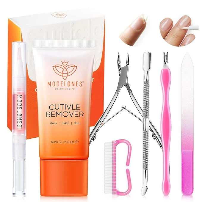 Enhanced Modelones Cuticle Remover Kit Cuticle Remover Liquid Cuticle Oil Cuticle Care Consistent