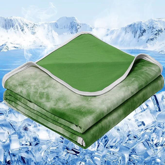 Pure inhand Cooling Blanket Twin Size 60 quot x80 quot Cooling Blankets for Hot Sleepers Absorbs Heat to Keep Adults Cool for Summer Nights Sweats Thin Cold Lightweight Blanket for Couch Bed All Season Use Versatile