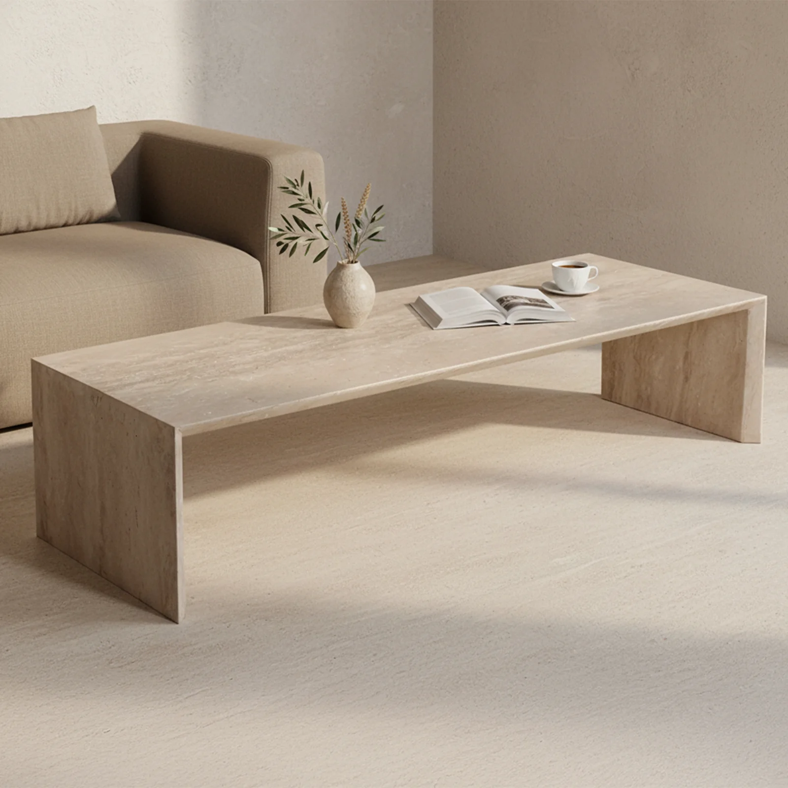 Reliable Travertin sleaky coffee table Environmentally Friendly