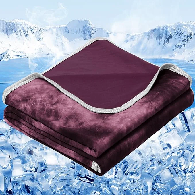 Premium Material inhand Cooling Throw Blanket 50 quot x60 quot Cooling Blankets for Hot Sleepers Absorbs Heat to Keep Adults Cool for Summer Nights Sweats Thin Cold Lightweight Blanket for Couch Bed All Season Use Exceptional
