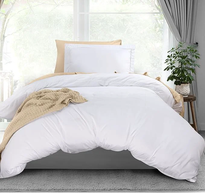 Natural Utopia Bedding Duvet Cover Twin Size – 2 Piece with Zipper Closure – 1 Comforter Cover 68X90 Inches amp 1 Pillow Sham 20X26 Inches White Comforter Not Included Original