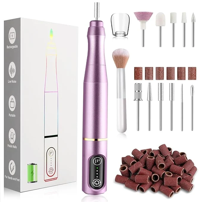 Carefully Designed TUOBEO Cordless Nail Drill Electric Nail File Kit Rechargeable Efile Set Fashionable