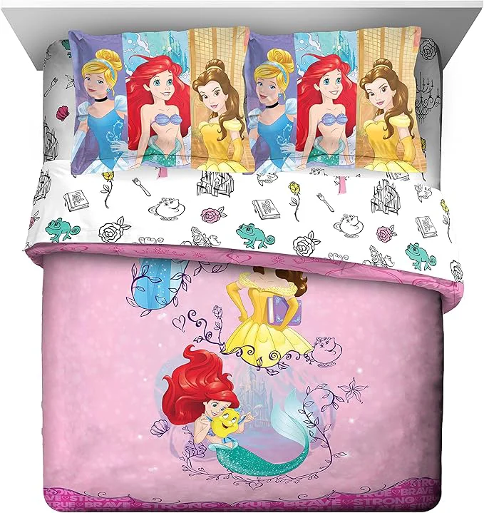 Smart Disney Princess 39 Friendship Adventures 39 7 Piece Full Bed In A Bag Authentic