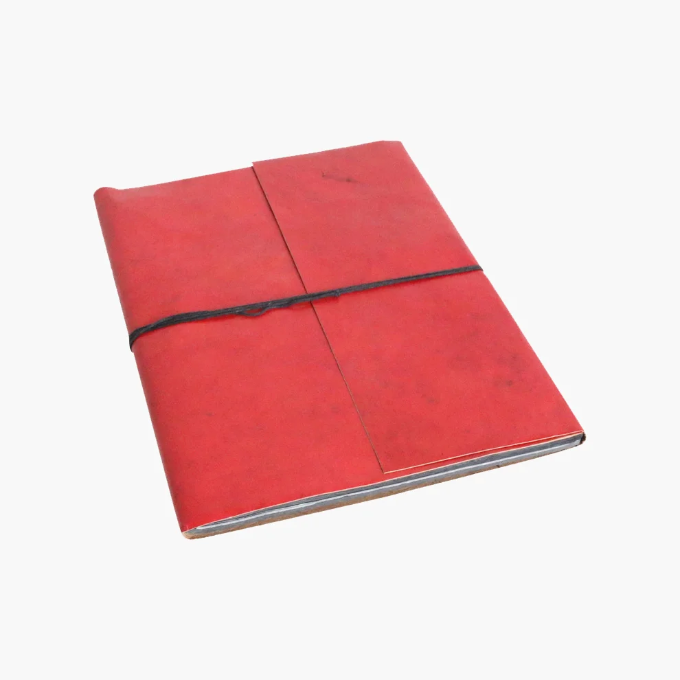 Green Leren fotoalbum rood L Proven