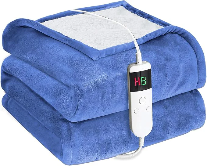 High-Performance Electric Heated Blanket Twin Size 62 39 39 x84 39 39 -Control Heating Blanket Soft amp Warm Flannel 10-Level Temperature Control 8 Hours Auto Off Rapid Heating amp Overheat Protection Outstanding