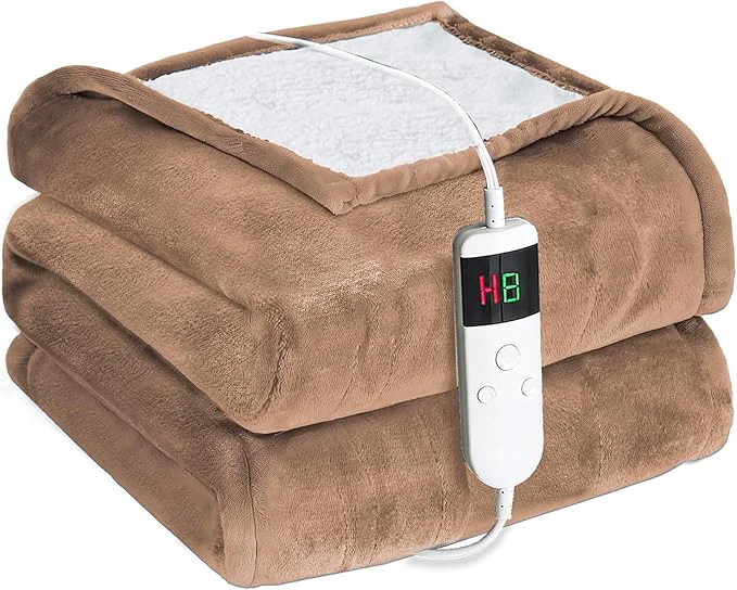First-Class Electric Heated Blanket Full Size 72 39 39 x84 39 39 -Control Heating Blanket Soft amp Warm Flannel 10-Level Temperature Control 8 Hours Auto Off Rapid Heating amp Overheat Protection Proven