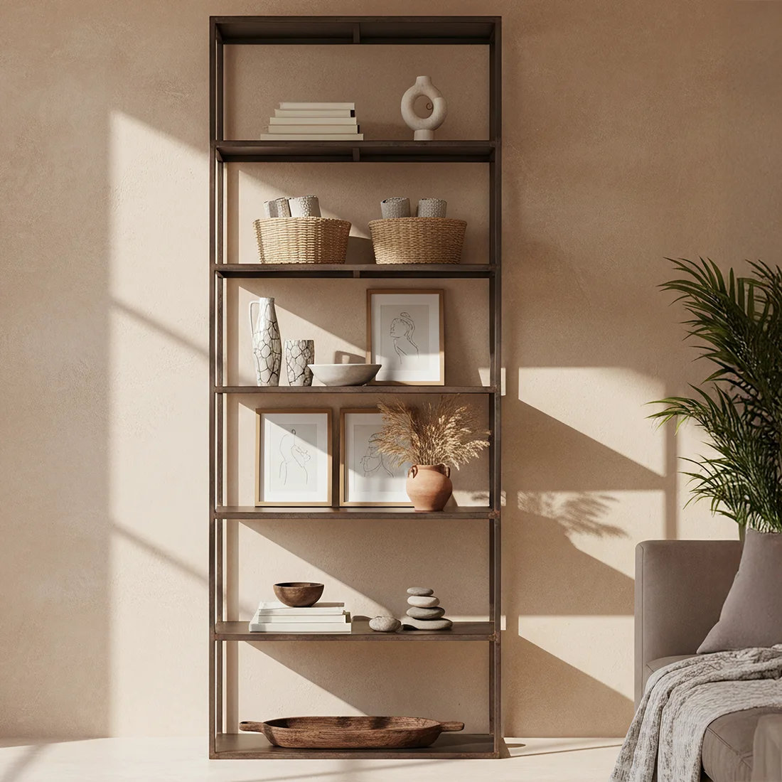 Genuine Industrial rack 245 cm distressed Eco-Friendly