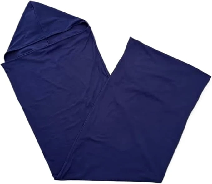 Official Wearable Sleep Pod Hug Blanket Constant Temperature Control Bedding 360° Ergonomic Snug Fit Ultra Soft Duvet Fabric for All-Season Deep Sleep Dark Blue 185 50cm First-Class