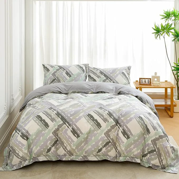 Dependable OAITE Duvet Cover Set Twin Size Floral Pattern Ultra Soft Cotton Duvet Cover Sets 3-PC Breathable Duvet Cover with Zipper Closure amp Corner Ties 2 Pillow Shams 1 Duvet Cover High-Performance