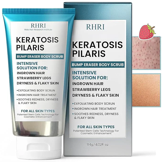 Premium KP Bump Eraser Body Scrub with 10 AHA Keratosis Pilaris Treatment Bump Smart