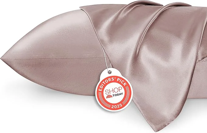World-Class Bedsure Satin Pillowcases Similar to Silk Pillow Cases Queen Size Set of 2 Pillow Case for Sleeping Women with Envelope Closure Gifts for Women Men Dusty Rose 20×30 Inches 2pcs Long-Lasting