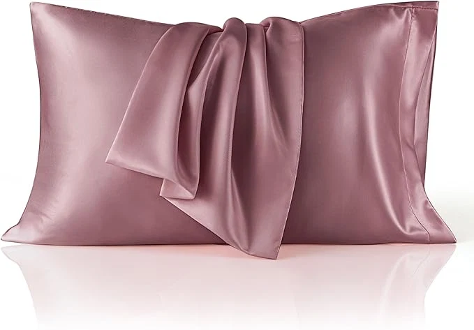Convenient Bedsure King Size Satin Pillowcase Set of 2 – Nostalgia Rose Silky Pillow Cases for Hair and Skin with Envelope Closure Similar to Silk Pillow Cases Gifts for Women Men 20×36 Inches 2pcs Outstanding