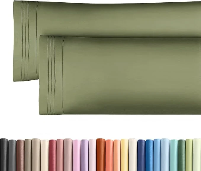 Quality Body Pillowcases Set of 2-20×54 Long Body Pillow Case – Soft Body Pillow Cover for Sleeping amp Side Sleepers – Comfy Breathable amp Wrinkle – Machine Washable w Envelope Enclosure Sage Green Top-Quality