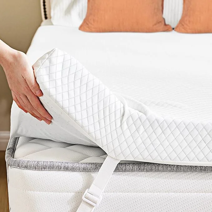 World-Class DUMOS 2 Inch Gel Memory Foam Mattress Topper King Size Cooling Breathable Comfy Mattress Pad for Pain Relief CertiPUR-US with Removable amp Washable Cover Fashionable