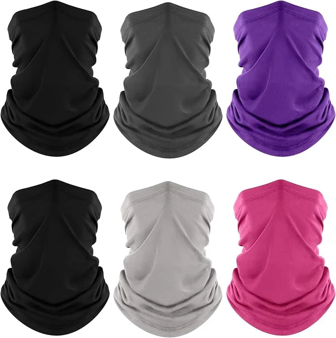 Official Fuinloth Neck Gaiter 6 Pack Cooling UV Protection Bandana Face Mask Gator Scarf High-End