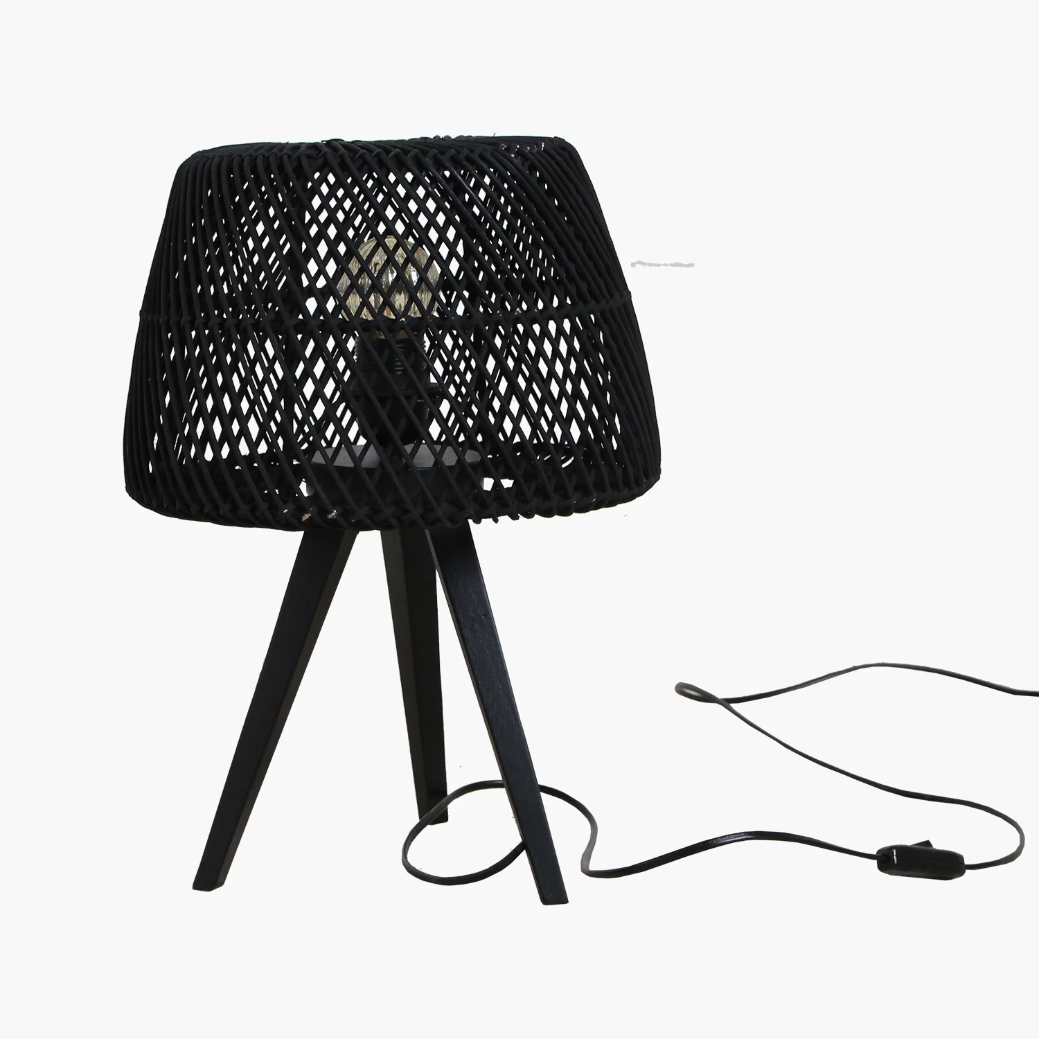 First-Class Maze tripod table lamp black Minimalist