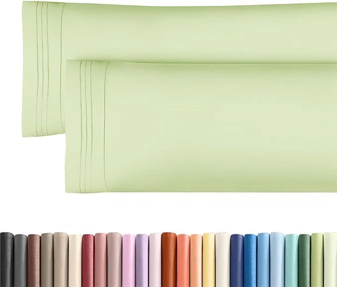Effective Body Pillowcases Set of 2-20×54 Long Body Pillow Case – Soft Body Pillow Cover for Sleeping amp Side Sleepers – Comfy Wrinkle amp Fade – Machine Washable w Envelope Enclosure Light Sage Green Artisan