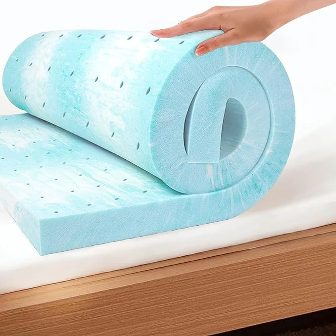 Official EGO Topper 4 Inch Cal King Memory Foam Mattress Topper Gel Foam Mattress Topper for Pressure Relief Ventilated Design Bed Topper in a Box CertiPUR-US Medium Specialty
