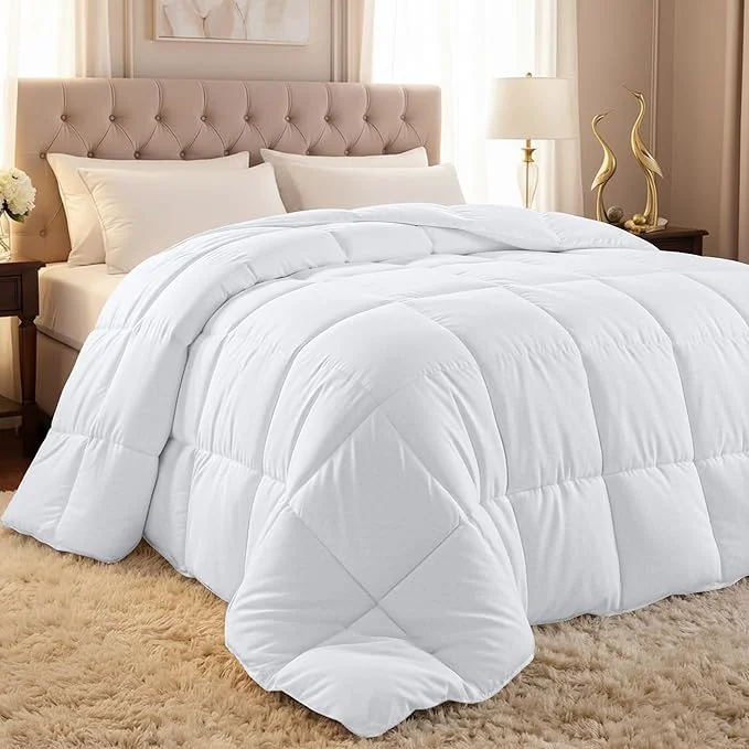 Dependable Utopia Bedding Comforter Duvet Insert Quilted Comforter with Corner Tabs Box Stitched Down Comforters Queen Size White Outstanding