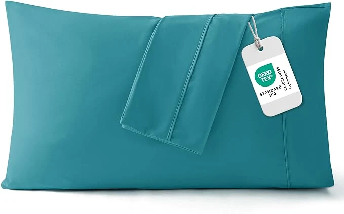 Exceptional Bedsure Pillow Cases Standard Size Set of 2 – Teal Brushed Microfiber Pillowcases Super Soft Pillowcase Pillow Case Covers with Envelope Closure for Kids Wrinkle Fade Resistant 20×26 Inches Responsible
