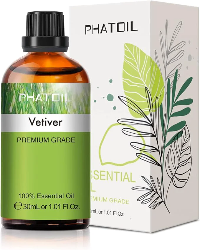 Convenient Vetiver Essential Oil 1.01Fl.Oz PHATOIL Pure Essential Oil Singles Responsible