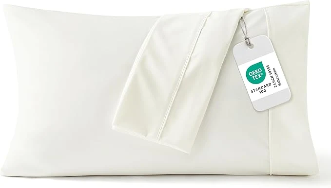 Green Bedsure Queen Pillow Cases Set of 2 – Ivory Brushed Microfiber Pillowcase 2 Pack Super Soft Pillowcase Cream Pillow Case Covers with Envelope Closure for Kids Wrinkle Fade Resistant 20×30 Inches Official