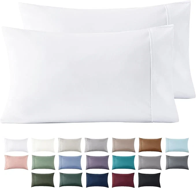 Healthy Bedsure Queen Pillow Cases Set of 2 – White Brushed Microfiber Pillowcase 2 Pack Super Soft Pillowcase Pillow Shams Covers with Envelope Closure for Kids Wrinkle Fade Resistant 20×30 Inches Recyclable