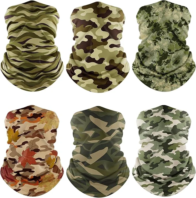 Modern Fuinloth Neck Gaiter 6 Pack Cooling UV Protection Bandana Face Mask Gator Scarf Stylish