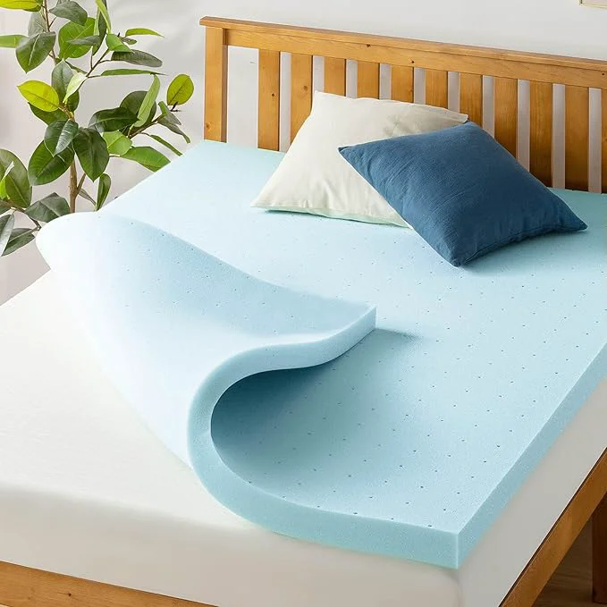 Elite Price Mattress 3 Inch Ventilated Memory Foam Mattress Topper Cooling Gel Infusion CertiPUR-US Dorm Essentials King Superior