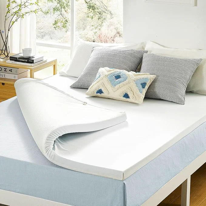 High-End Price Mattress 3 Inch Gel Memory Foam Mattress Topper with Cover CertiPUR-US Dorm Essentials Cal King Enhanced