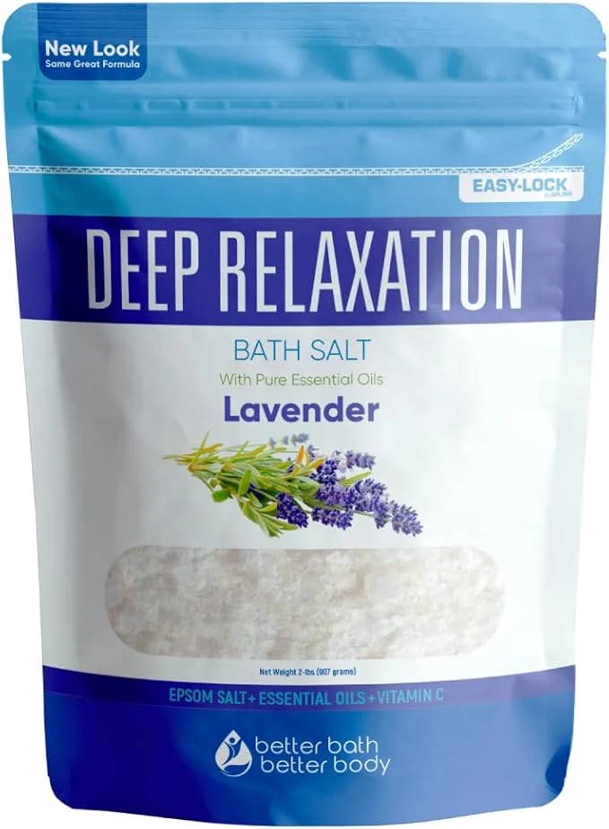 Optimized Deep Relaxation Bath Salt 32 Ounces Epsom Salt Green