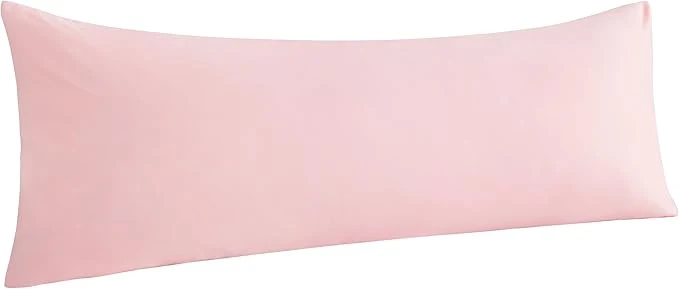 Functional NTBAY Body Pillowcase – Brushed Microfiber 20×54 Pillowcase – Soft Wrinkle- Fade-Resistant Stain-Resistant Blush Pink Body Pillow Cover with Envelope Closure – 20×54 Inches Blush Pink Dependable