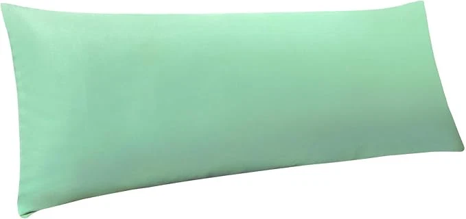 First-Class NTBAY Body Pillowcase – Brushed Microfiber 20×54 Pillowcase – Soft Wrinkle- Fade-Resistant Stain-Resistant Sea Green Body Pillow Cover with Envelope Closure – 20×54 Inches Sea Green Elegant