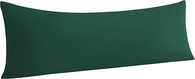 World-Class NTBAY Body Pillowcase – Brushed Microfiber 20×54 Pillowcase – Soft Wrinkle- Fade-Resistant Stain-Resistant Dark Green Body Pillow Cover with Envelope Closure – 20×54 Inches Dark Green Unique