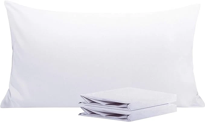 Carefully Designed NTBAY King Pillowcase Set – 2 Pack Brushed Microfiber 20×40 Pillowcases – Soft Wrinkle- Fade-Resistant Stain-Resistant White Pillowcases with Envelope Closure – 20×40 Inches White Clean