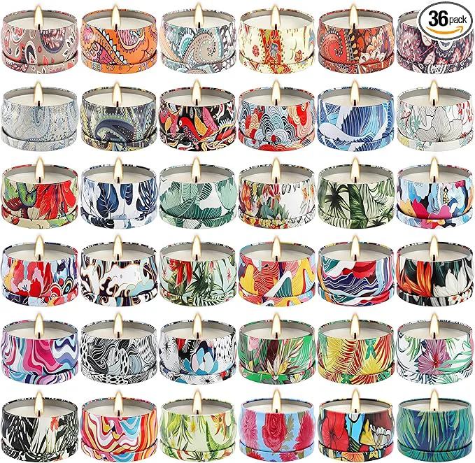 Versatile WPONSZU Set 36Pack Scented Candles Candvent Calendar 2025 Gifts Soy Wax Solid