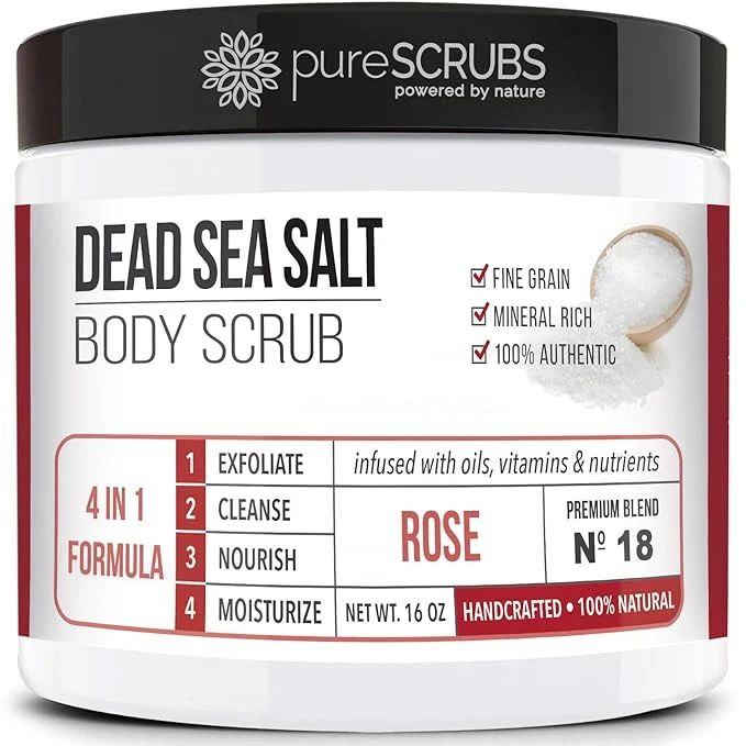 Top-Quality pureSCRUBS Premium Rose Body Scrub Set Secure