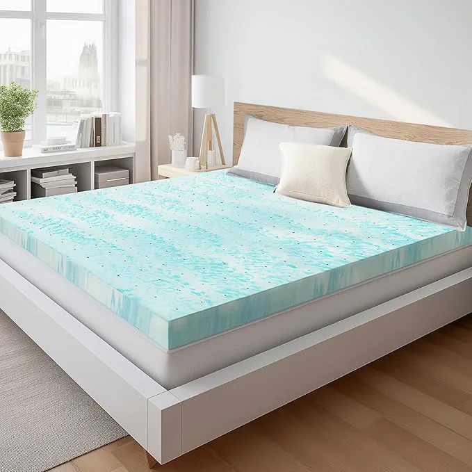 Artisan Sweetcrispy Mattress Topper Full Memory Foam 2 Inch Thick Gel Infused Cooling Toppers Pad for Full Size Bed Sleeper Sofa RV Camper CertiPUR US Breathable Selected