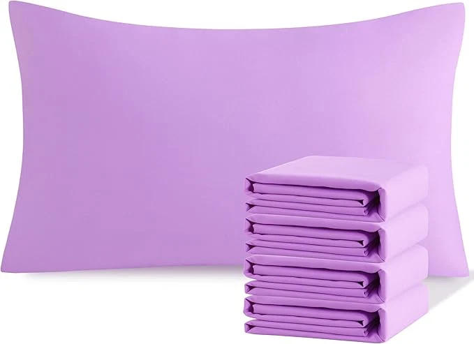 Superior NTBAY Queen Pillowcase Set – 4 Pack Brushed Microfiber 20×30 Pillowcases – Soft Wrinkle- Fade-Resistant Stain-Resistant Light Purple Pillowcases with Envelope Closure – 20×30 Inches Expertly Made
