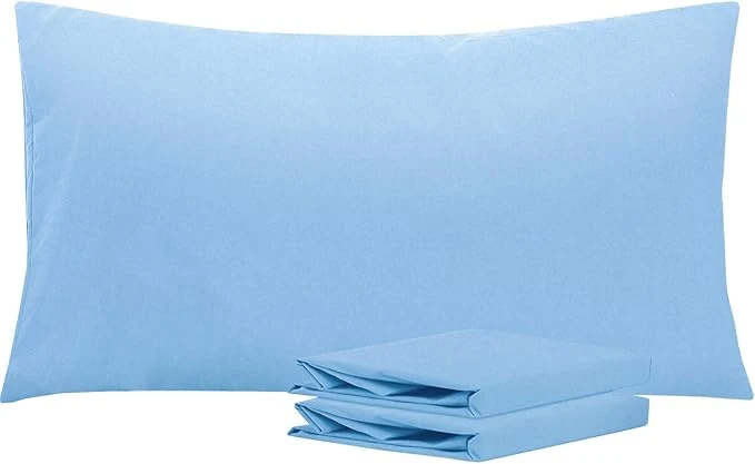 Reliable NTBAY King Microfiber Pillowcase Set – 2 Pack Soft Wrinkle- Fade-Resistant Sky Blue Envelope Closure – 20×36 Inches Stylish