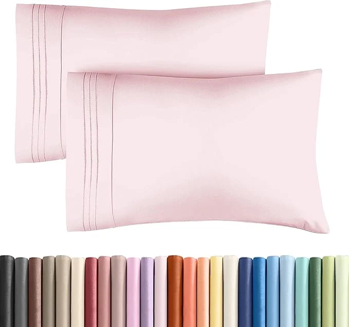 Luxury Queen Pillow Cases Set of 2 – Ultra Soft Hotel Quality Pillowcase Covers – Comfy Cozy amp Wrinkle – Shrinkage and Fade Resistant – Machine Washable Pillow Protectors – 2 Piece Set – Lavender Pink User-Friendly