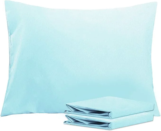 Effective NTBAY Standard Pillowcase Set – 2 Pack Brushed Microfiber 20×26 Pillowcases – Soft Wrinkle- Fade-Resistant Stain-Resistant Aqua Pillowcases with Envelope Closure – 20×26 Inches Aqua Recyclable